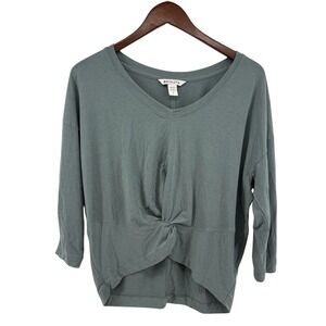 Athleta Twist Front Top Sage Green S